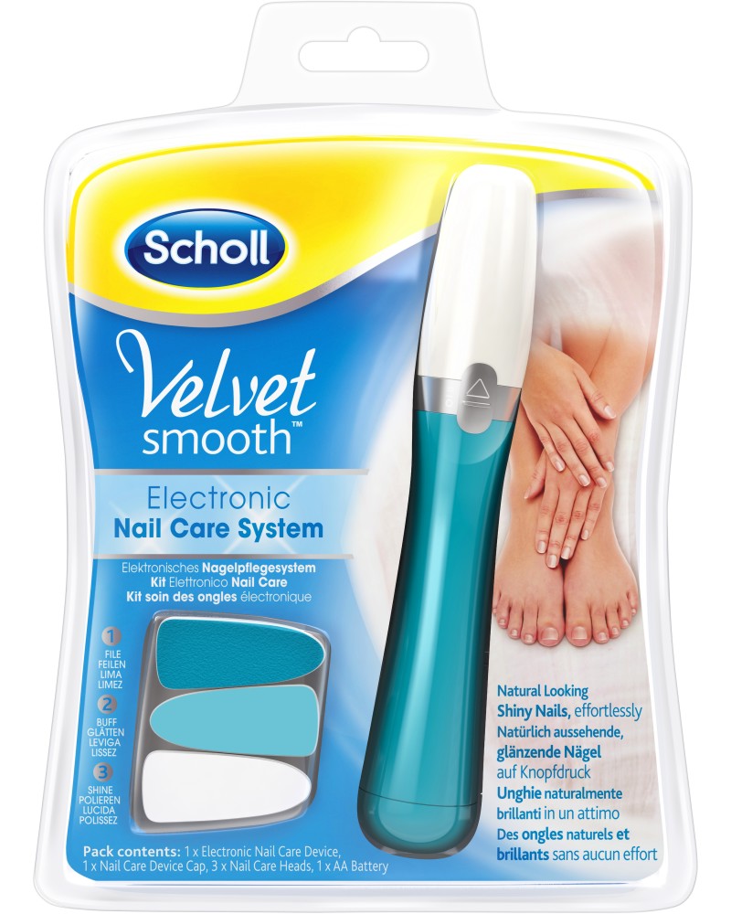 Scholl Velvet Smooth Electronic Nail Care System -       - 