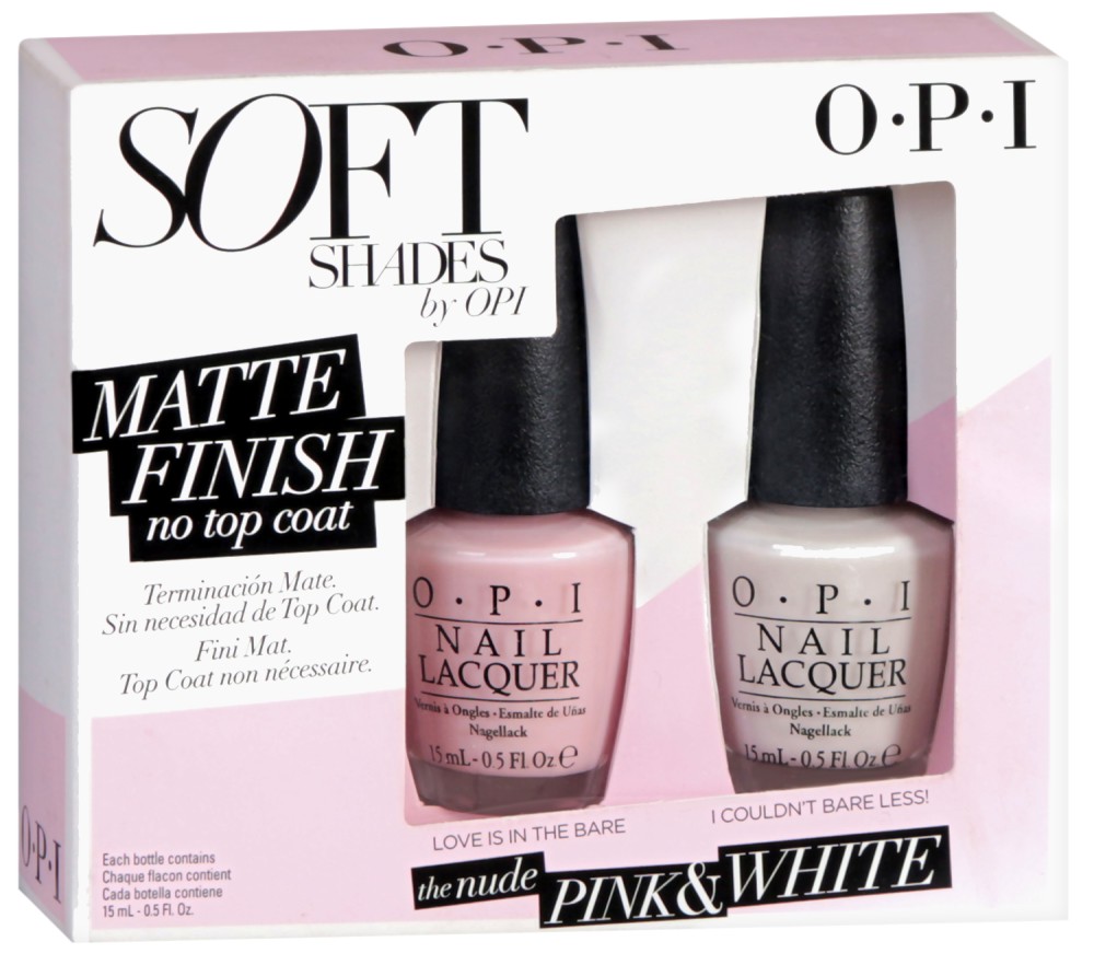 OPI Soft Shades Matte Finish The Nude Pink & White - 2       "Softshades" - 
