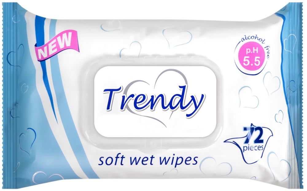 Trendy Soft Wet Wipes -   72      -  