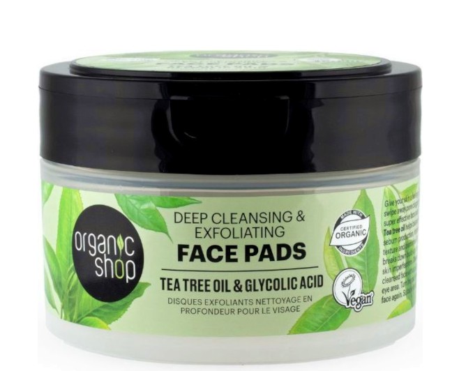 Organic Shop Deep Cleansing & Exfoliating Face Pads - 20                - 