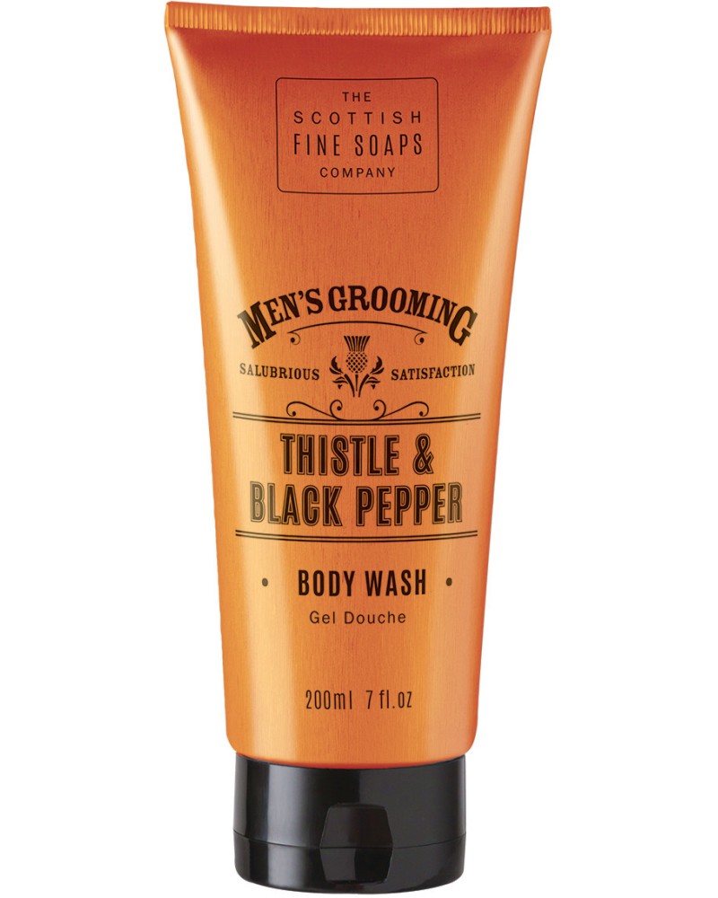 Scottish Fine Soaps Men's Grooming Thistle & Black Pepper Body Wash -             "Men's Grooming" -  