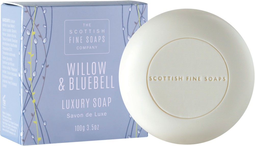 Scottish Fine Soaps Willow & Bluebell Luxury Soap -         "Willow & Bluebell" - 