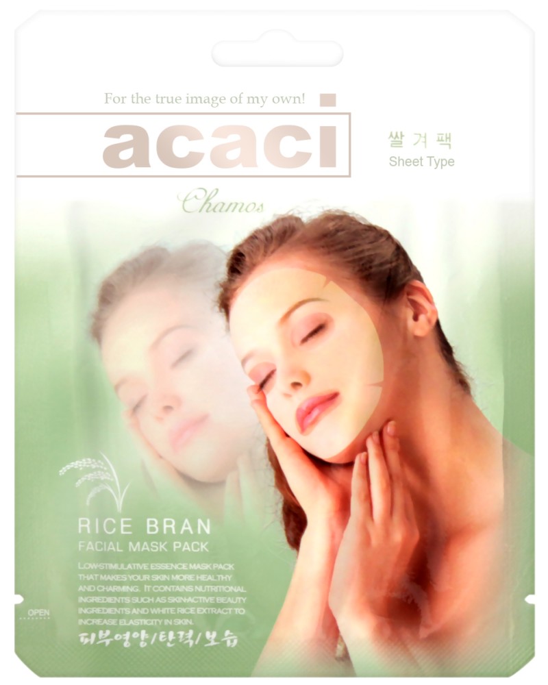 Chamos Acaci Rice Bran Facial Mask - ���������� ������������ ����� �� ���� � ������� ����� �� ������� "Acaci" - �����
