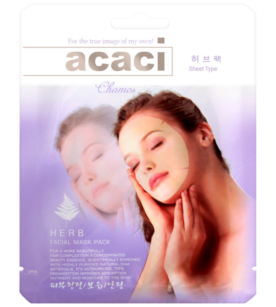 Chamos Acaci Herb Facial Mask -          "Acaci" - 