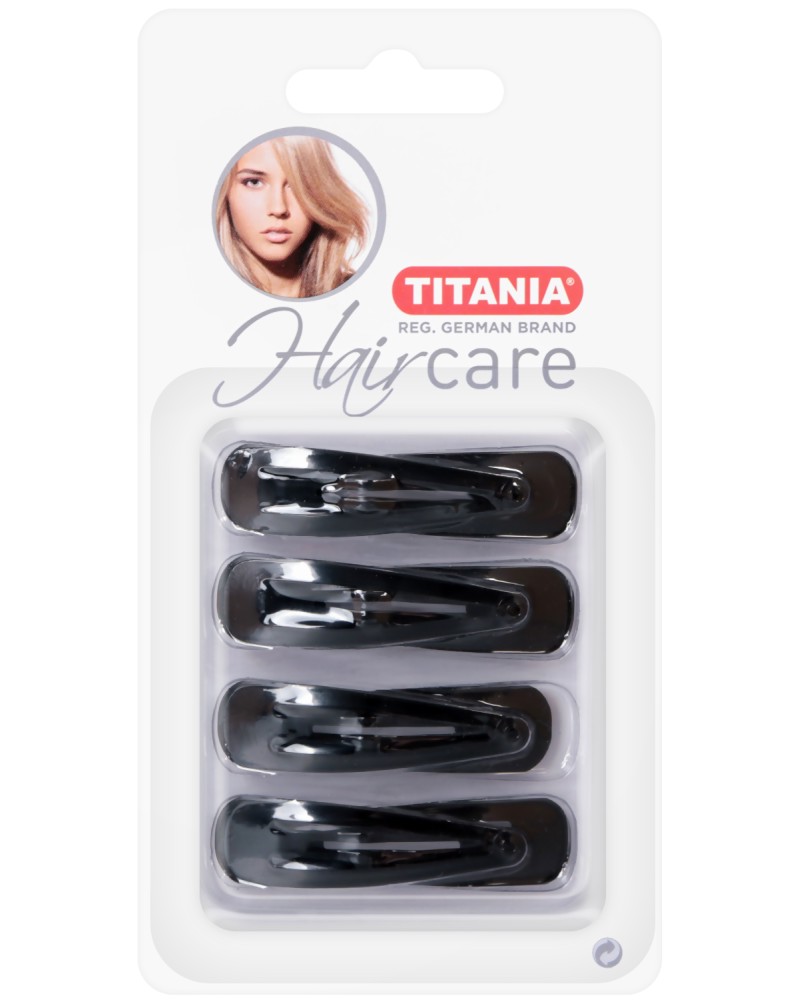 Триъгълни фиби за коса Titania - 8 броя от серията Hair Care - продукт