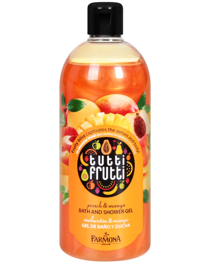 Farmona Tutti Frutti Peach & Mango Bath & Shower Gel -       2  1         "Tutti Frutti Tutti Frutti Peach & Mango" -  