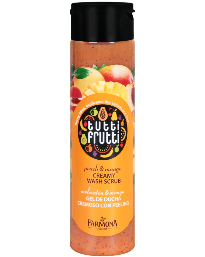 Farmona Tutti Frutti Peach & Mango Creamy Wash Scrub -             "Tutti Frutti Tutti Frutti Peach & Mango" - 
