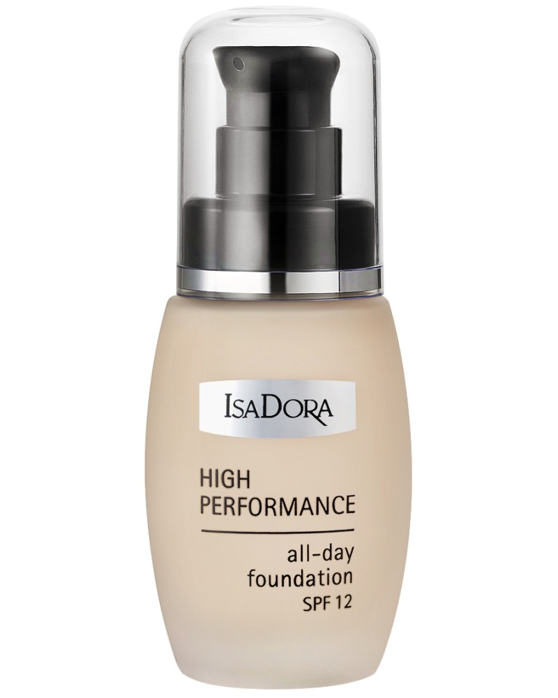 IsaDora High Performance All-Day Foundation - SPF 12 -        -   