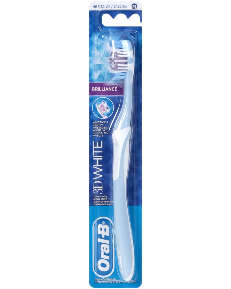 Oral-B 3D White Brilliance - Medium -     - 