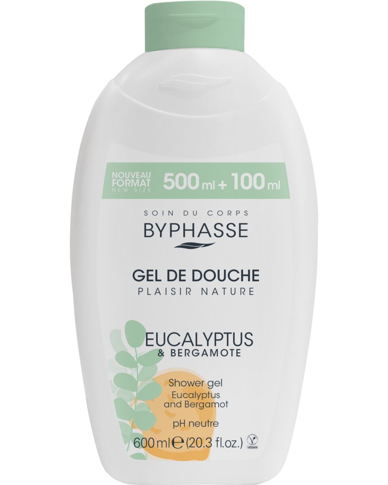 Byphasse Eucalyptus & Bergamot Shower Gel -       -  