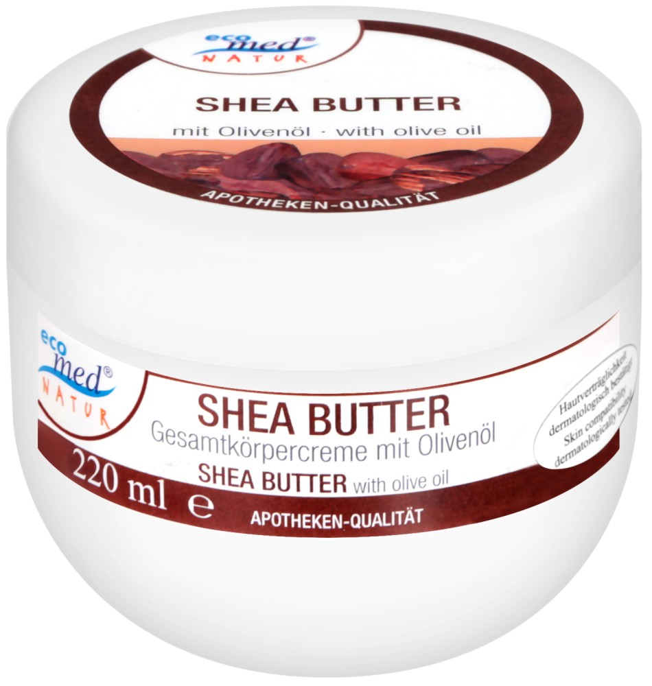 Eco Med Natur Shea Butter - Крем за лице и тяло с ший и маслина - крем