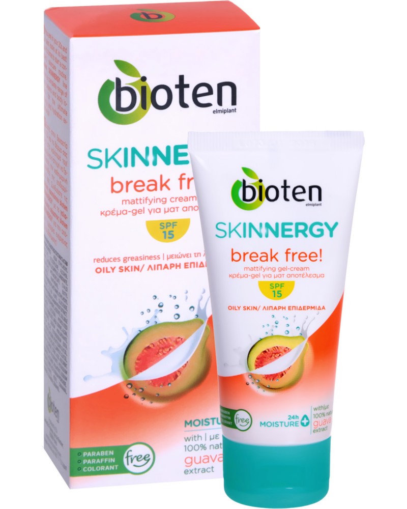 Bioten Skinnergy Break Free Mattifying Cream-Gel - SPF 15 -  -        - 