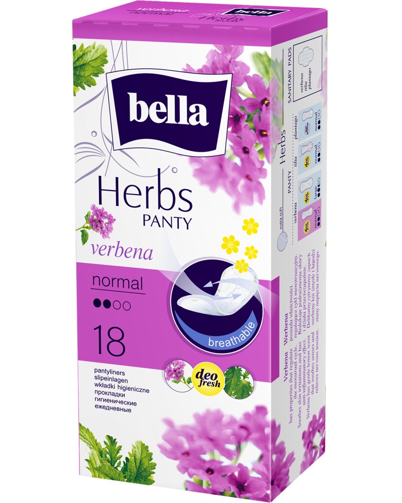 Bella Herbs Panty Verbena Normal Deo Fresh - 18     -  
