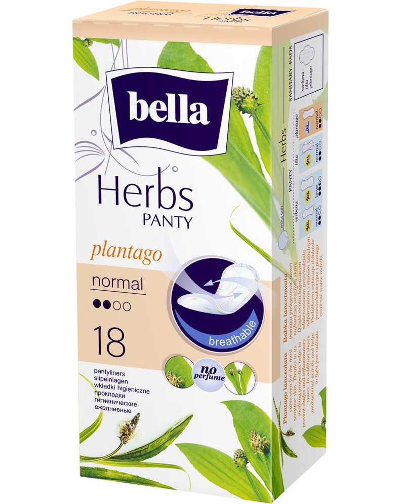 Bella Herbs Panty Plantago Normal - 18    -  