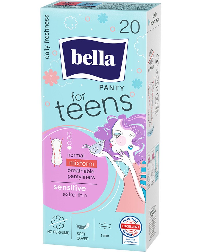 Bella for Teens Sensitive Panty - 20    -  