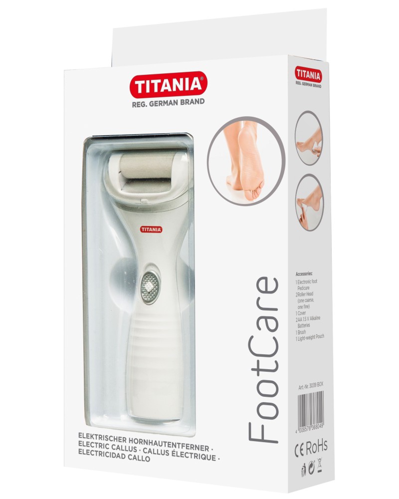Titania Foot Care Electric Callus - Електрическа пила за стъпала от серията Foot Care - пила