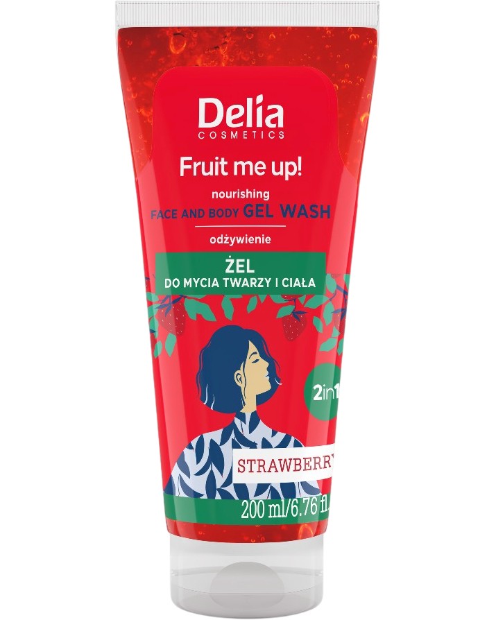 Delia Fruit me up! Nourishing Face and Body Gel Wash 2 in 1 -              Fruit me up! - 