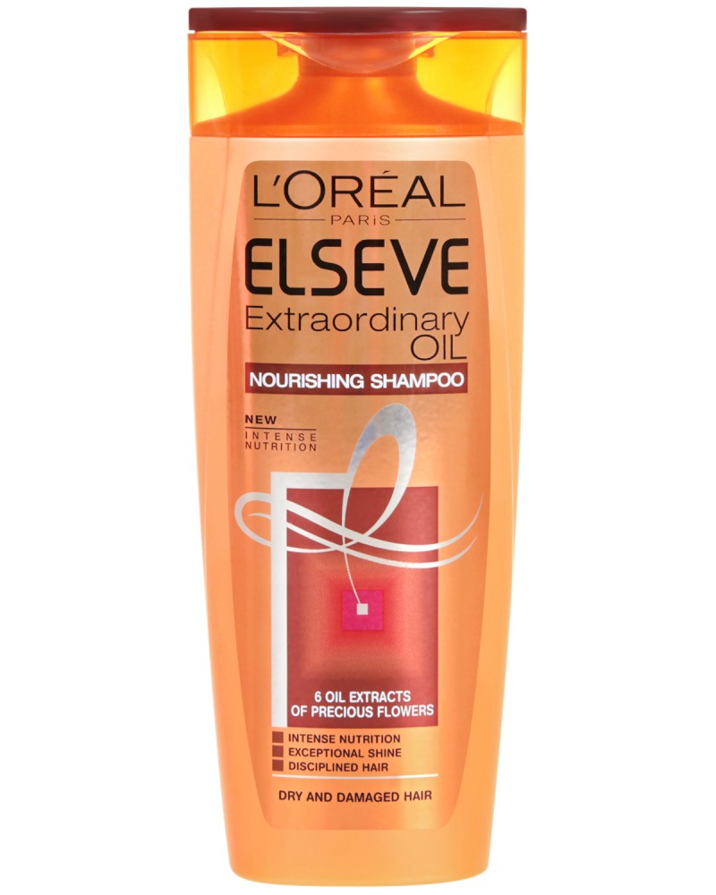 Elseve Extraordinary Oil Nourishing Shampoo - Подхранващ шампоан за суха и увредена коса от серията Extraordinary Oil - шампоан