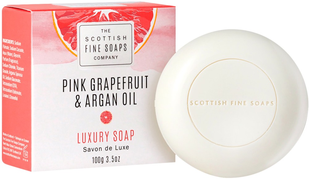 Scottish Fine Soaps Pink Grapefruit & Argan Oil Luxury Soap -          - 