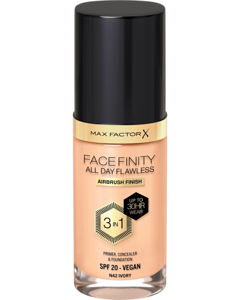 Max Factor Facefinity All Day Flawless 3 in 1 -    3  1      Facefinity - 