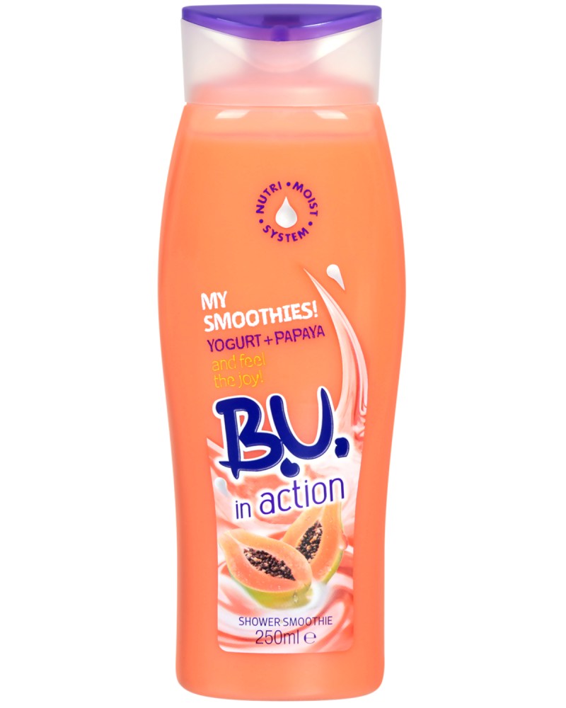 B.U. in Action Yogurt + Papaya Shower Smoothie -         "in Action" -  