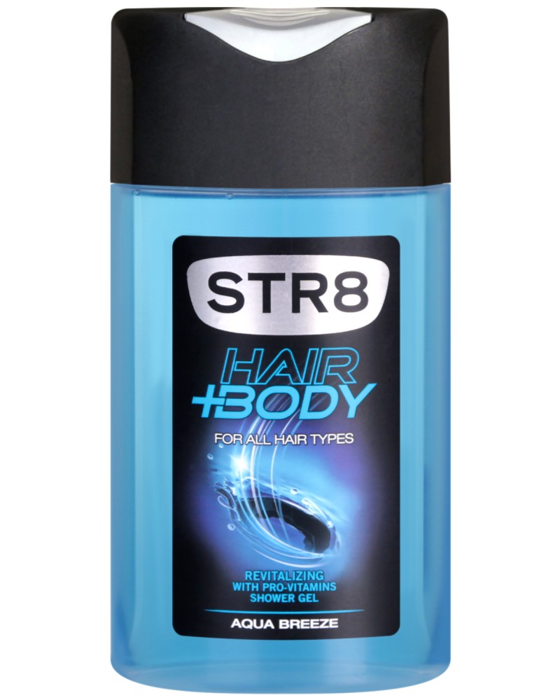 STR8 Body Hair+Body Aqua Breeze Shower Gel -         -  