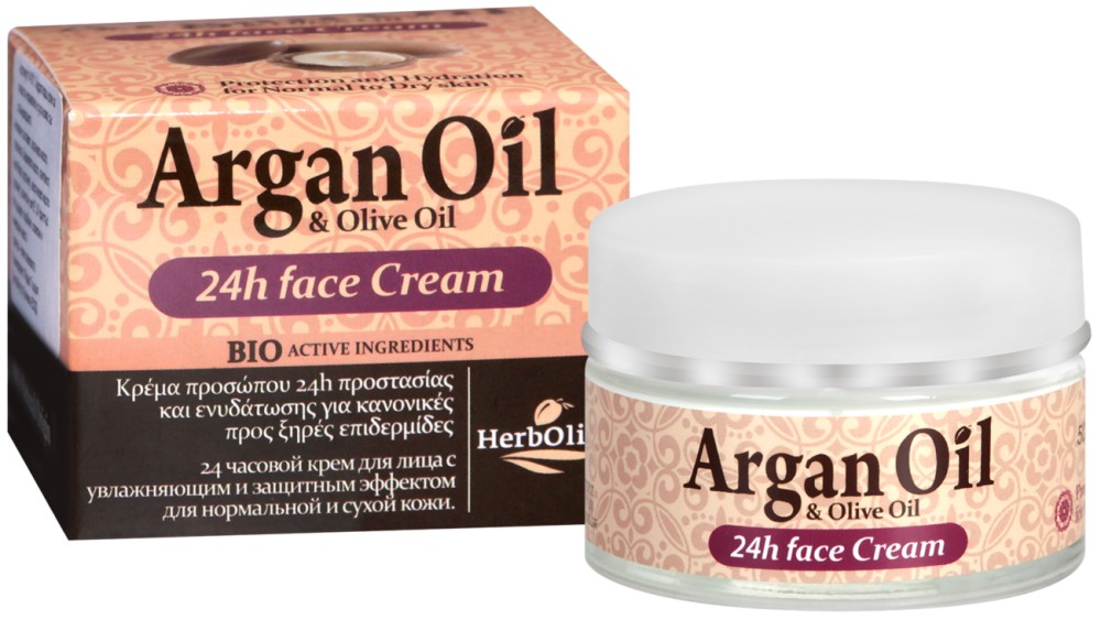 HerbOlive Argan Oil & Olive Oil 24h Face Cream -          - 