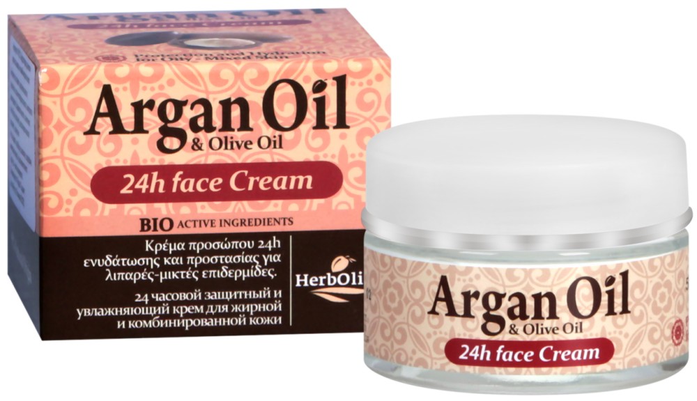 HerbOlive Argan Oil & Olive Oil 24h Face Cream -          - 