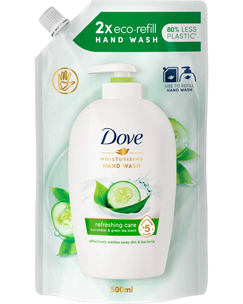 Dove Refreshing Care Hand Wash Refil Bag Dove Refreshing Care Hand Wash Refil Bag - Пълнител за течен сапун - сапун