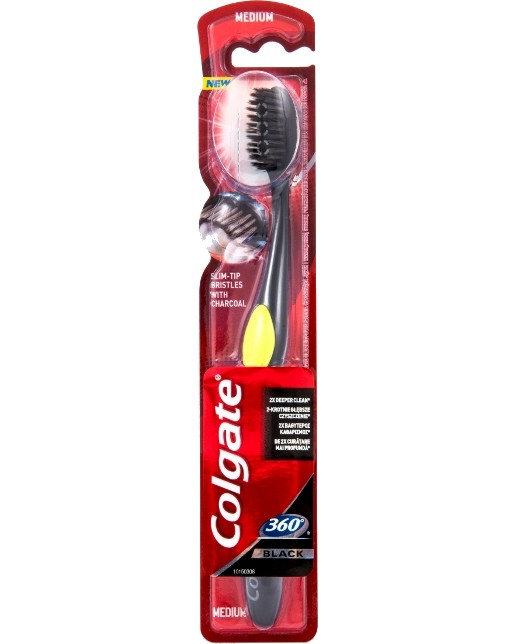 Colgate 360 Black Toothbrush -       - 