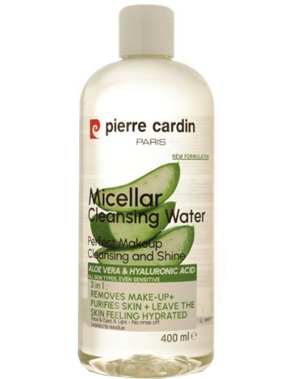 Pierre Cardin Micellar Cleansing Water Pierre Cardin Micellar Cleansing Water - Мицеларна вода за лице с алое вера и хиалуронова киселина - продукт