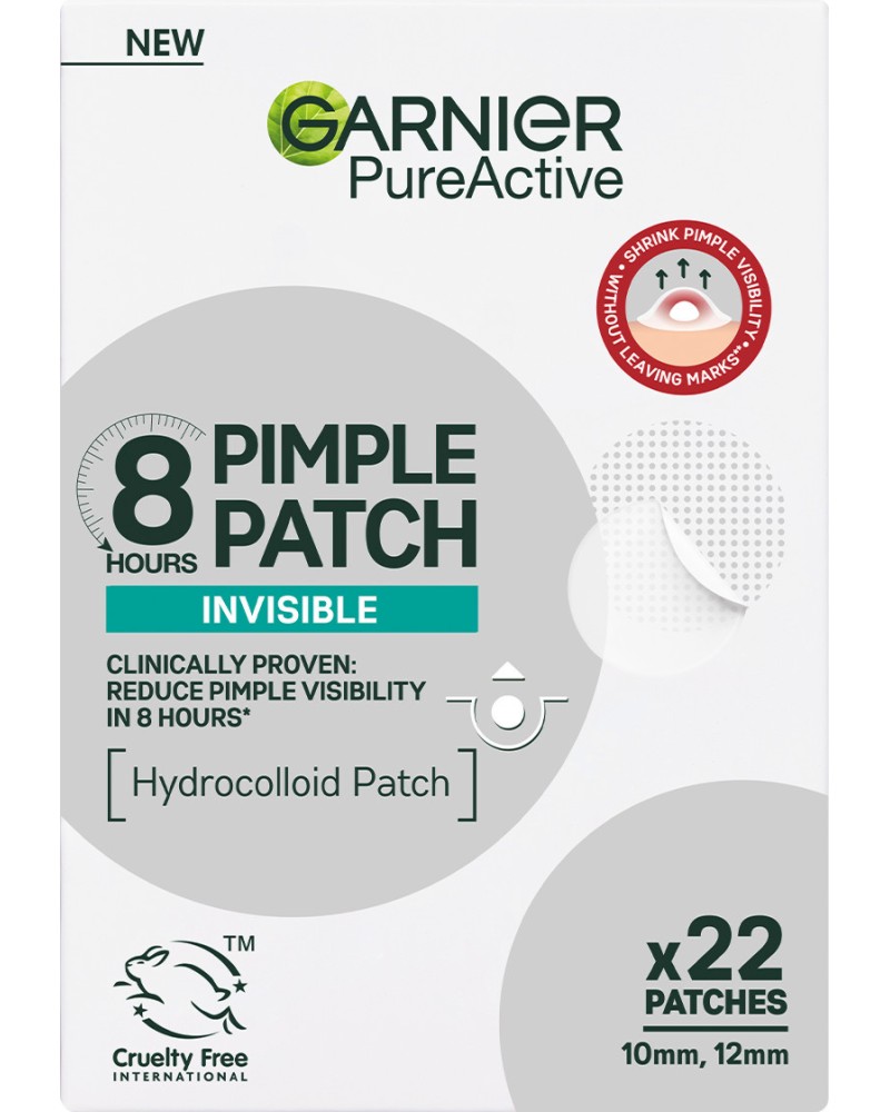 Garnier Pure Active Invisible Pimple Patch -      Pure Active - 