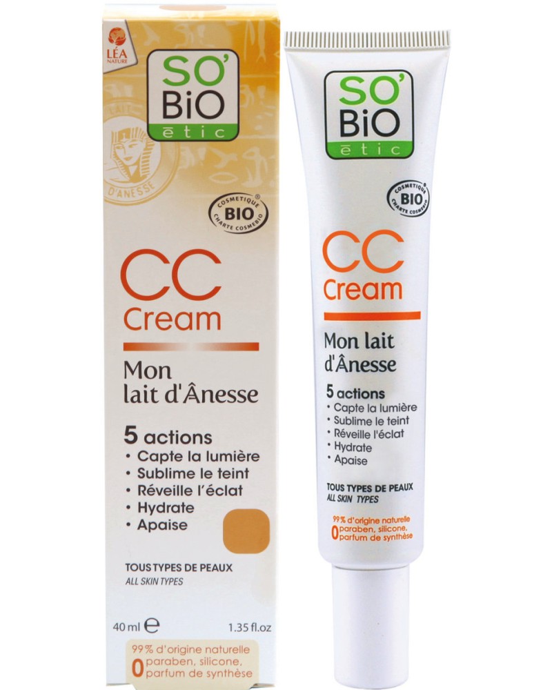 SO BiO Etic Mon Lait d'Anesse CC Cream - CC         "Mon Lait d'Anesse" - 