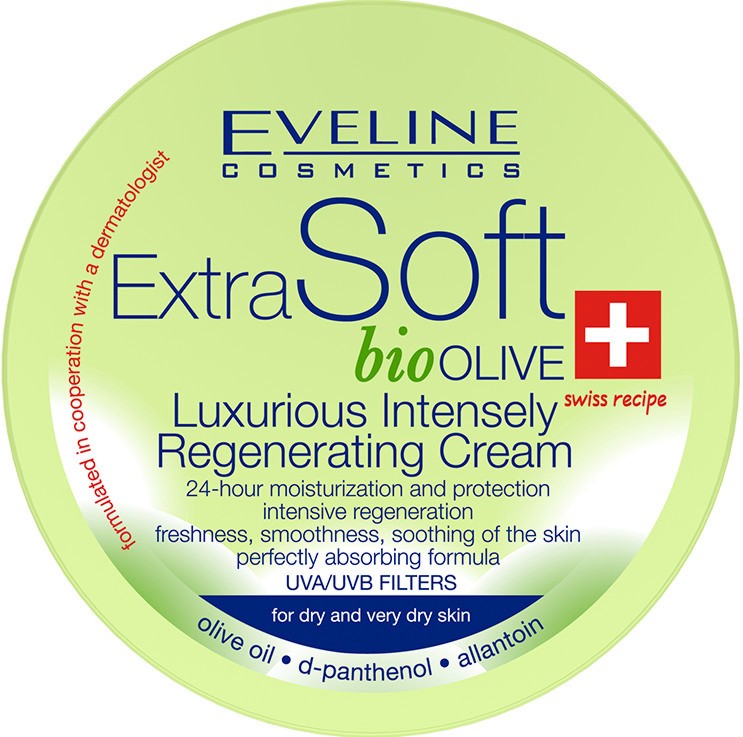 Eveline Extra Soft Bio Olive Luxurious Regenerating Cream - -    , D-     "Extra Soft" - 