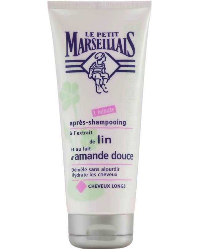 Le Petit Marseillais Apres-Shampooing Lin & Lait d'Amande Douce -           - 