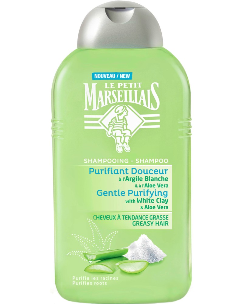 Le Petit Marseillais Gentle Purifying White Clay & Aloe Vera Shampoo -           - 