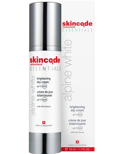 Skincode Essentials Alpine White Brightening Day Cream SPF 15 -        "Essentials Alpine White" - 