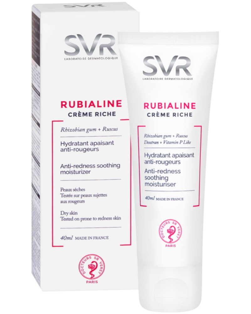 SVR Rubialine Anti-redness Soothing Moisturizer Cream Rich -           "Rubialine" - 