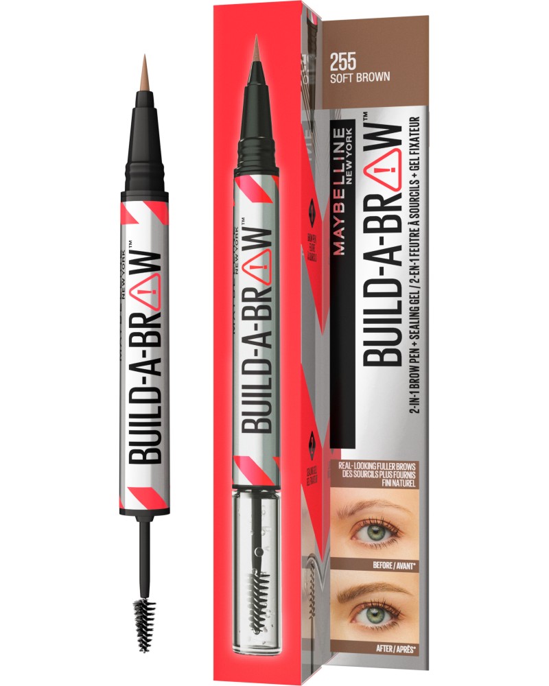 Maybelline Build-A-Brow Maybelline Build-A-Brow - Молив и гел за вежди 2 в 1 - продукт