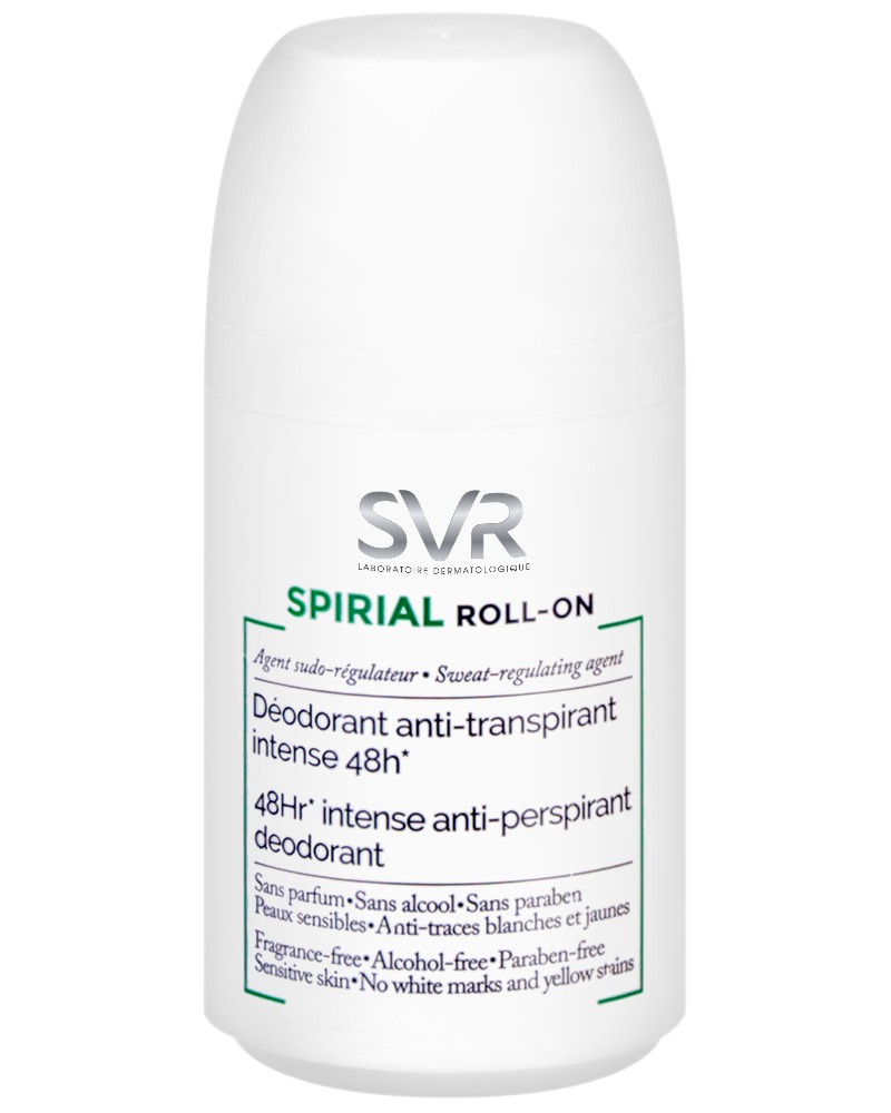 SVR Spirial Roll-On 48h Intense Anti-Perspirant Deodorant -       "Spirial" - 