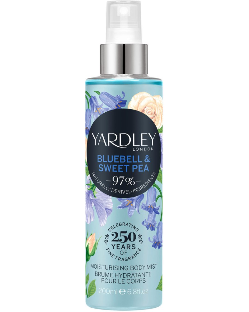 Yardley Bluebell & Sweet Pea Moisturising Body Mist - �������� ����� �� ���� - �������