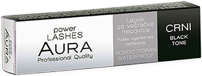 Aura Power Lashes Adhesive Waterproof Black -         Power Lashes - 