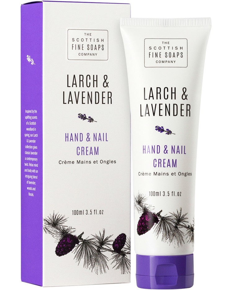 Scottish Fine Soaps Larch & Lavender Hand & Nail Cream -            "Larch & Lavender" - 