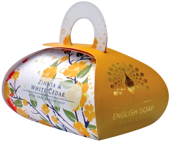 English Soap Company Zinnia & White Cedar Large Bath Soap -              - 