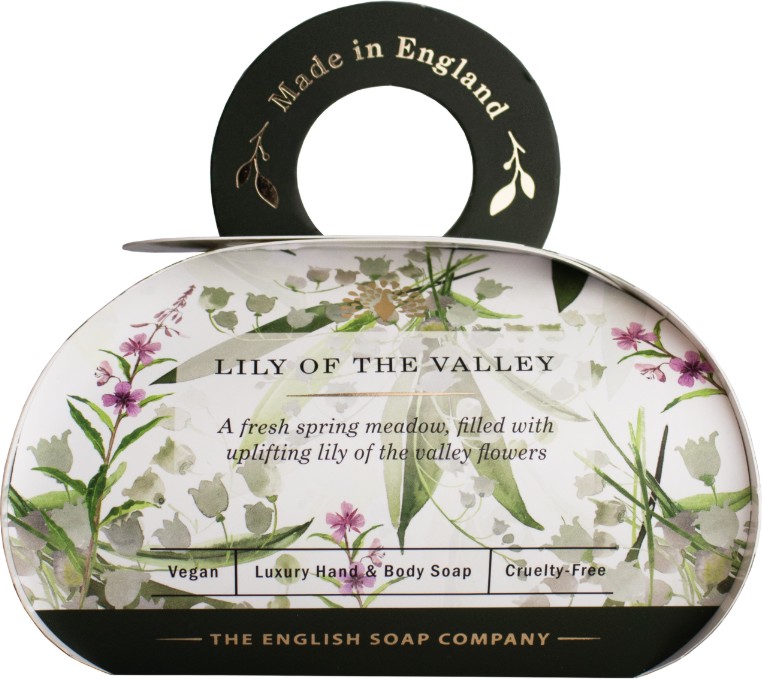 English Soap Company Lily Of The Valley Soap English Soap Company Lily Of The Valley Soap - Луксозен сапун с ший и аромат на момина сълза - сапун