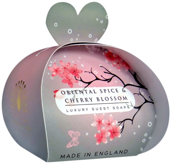 English Soap Company Oriental Spice & Cherry Blossom Luxury Guest Soaps -   3 x 20 g          - 