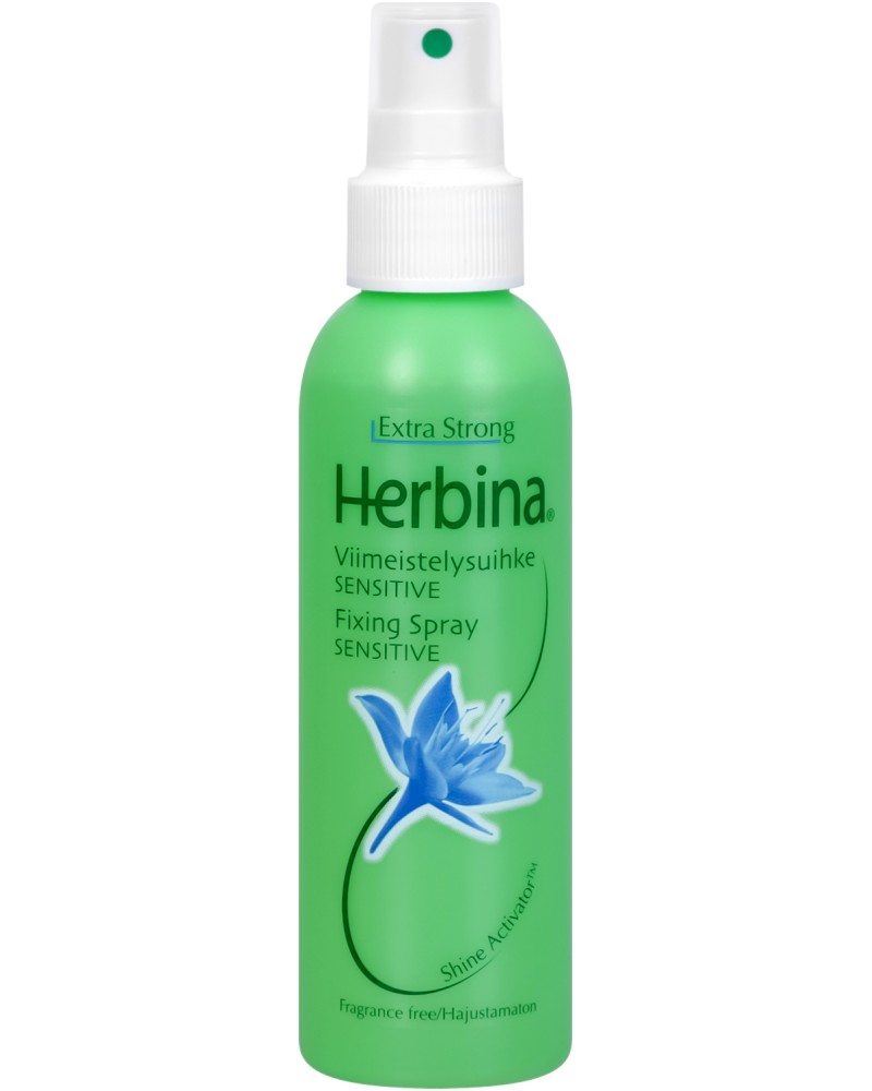 Herbina Sensitive Fixing Spray Herbina Sensitive Fixing Spray - Спрей за коса за обем и блясък с много силна фиксация - продукт