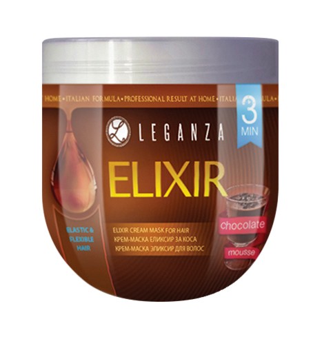 Leganza Elixir Hair Cream Mask With Chocolate Mousse - -        "Elixir" - 