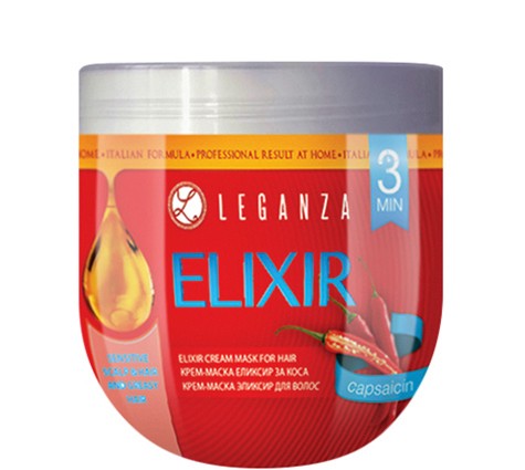 Leganza Elixir Hair Cream Mask With Capsaicin - -       Elixir - 