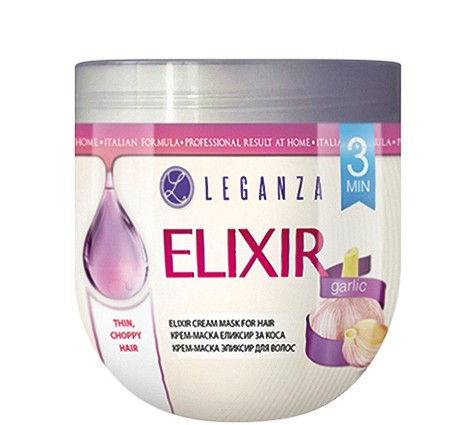 Leganza Elixir Hair Cream Mask With Garlic - -       "Elixir" - 